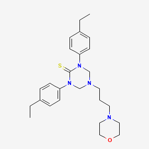 1,3-Bis(4-ethylphenyl)-5-(3-morpholinopropyl)-1,3,5-triazinane-2-thione