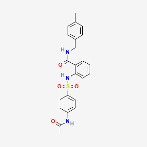 2-({[4-(acetylamino)phenyl]sulfonyl}amino)-N-(4-methylbenzyl)benzamide