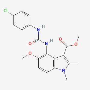 methyl 4-{[(4-chloroanilino)carbonyl]amino}-5-methoxy-1,2-dimethyl-1H-indole-3-carboxylate