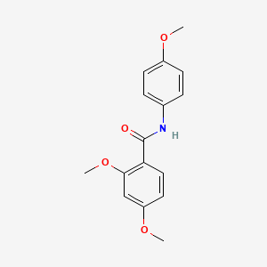 molecular formula C16H17NO4 B11177998 2,4-dimethoxy-N-(4-methoxyphenyl)benzamide 