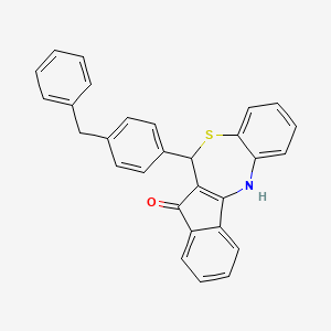 6-(4-benzylphenyl)-6,12-dihydro-5H-benzo[b]indeno[1,2-e][1,4]thiazepin-5-one