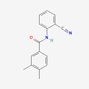 molecular formula C16H14N2O B11178067 N-(2-cyanophenyl)-3,4-dimethylbenzamide CAS No. 333442-30-1