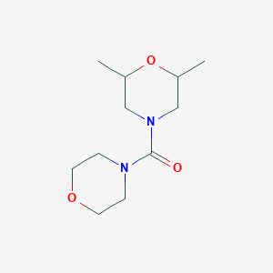 molecular formula C11H20N2O3 B11178076 2,6-Dimethylmorpholin-4-yl morpholin-4-yl ketone 