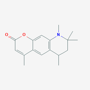 4,6,8,8,9-pentamethyl-6,7,8,9-tetrahydro-2H-pyrano[3,2-g]quinolin-2-one