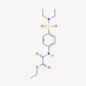 Ethyl {[4-(diethylsulfamoyl)phenyl]amino}(oxo)acetate