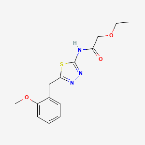 2-ethoxy-N-[5-(2-methoxybenzyl)-1,3,4-thiadiazol-2-yl]acetamide