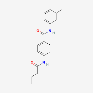 molecular formula C18H20N2O2 B11178142 4-(butanoylamino)-N-(3-methylphenyl)benzamide 