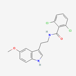 molecular formula C18H16Cl2N2O2 B11178182 2,6-dichloro-N-[2-(5-methoxy-1H-indol-3-yl)ethyl]benzamide 