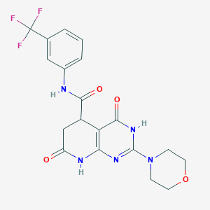 2-(morpholin-4-yl)-4,7-dioxo-N-[3-(trifluoromethyl)phenyl]-3,4,5,6,7,8-hexahydropyrido[2,3-d]pyrimidine-5-carboxamide