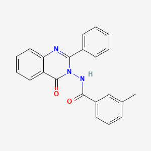 3-methyl-N-(4-oxo-2-phenylquinazolin-3-yl)benzamide