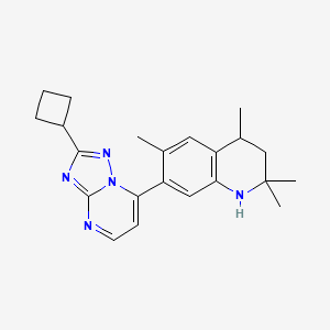 7-(2-Cyclobutyl[1,2,4]triazolo[1,5-a]pyrimidin-7-yl)-2,2,4,6-tetramethyl-1,2,3,4-tetrahydroquinoline