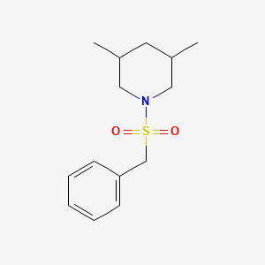 molecular formula C14H21NO2S B11178258 1-(Benzylsulfonyl)-3,5-dimethylpiperidine 