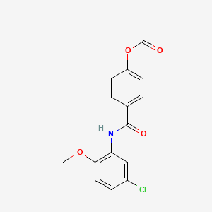 4-[(5-Chloro-2-methoxyphenyl)carbamoyl]phenyl acetate