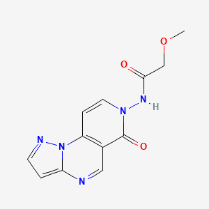 molecular formula C12H11N5O3 B11178289 2-methoxy-N-(6-oxopyrazolo[1,5-a]pyrido[3,4-e]pyrimidin-7(6H)-yl)acetamide 