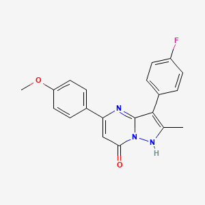 3-(4-fluorophenyl)-5-(4-methoxyphenyl)-2-methylpyrazolo[1,5-a]pyrimidin-7(4H)-one