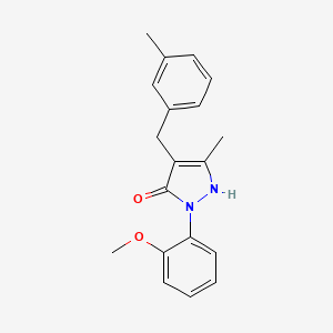 1-(2-methoxyphenyl)-3-methyl-4-(3-methylbenzyl)-1H-pyrazol-5-ol