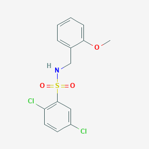 2,5-dichloro-N-[(2-methoxyphenyl)methyl]benzenesulfonamide