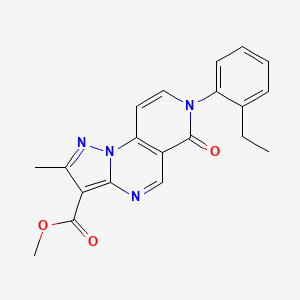 Methyl 7-(2-ethylphenyl)-2-methyl-6-oxo-6,7-dihydropyrazolo[1,5-a]pyrido[3,4-e]pyrimidine-3-carboxylate