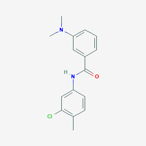 N-(3-chloro-4-methylphenyl)-3-(dimethylamino)benzamide