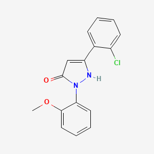 3-(2-chlorophenyl)-1-(2-methoxyphenyl)-1H-pyrazol-5-ol