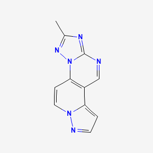 4-methyl-2,3,5,7,13,14-hexazatetracyclo[7.7.0.02,6.010,14]hexadeca-1(9),3,5,7,10,12,15-heptaene