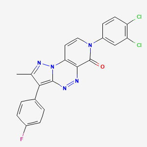 7-(3,4-dichlorophenyl)-3-(4-fluorophenyl)-2-methylpyrazolo[5,1-c]pyrido[4,3-e][1,2,4]triazin-6(7H)-one