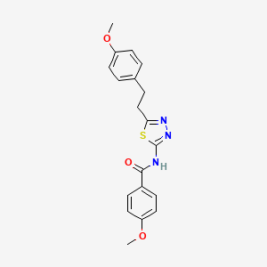 4-methoxy-N-{5-[2-(4-methoxyphenyl)ethyl]-1,3,4-thiadiazol-2-yl}benzamide