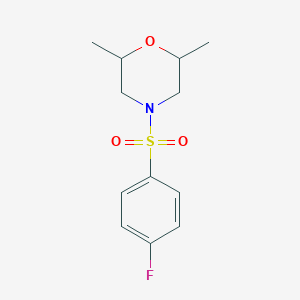 4-[(4-Fluorophenyl)sulfonyl]-2,6-dimethylmorpholine