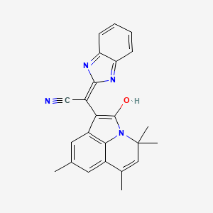 (2Z)-1H-benzimidazol-2-yl(4,4,6,8-tetramethyl-2-oxo-4H-pyrrolo[3,2,1-ij]quinolin-1(2H)-ylidene)ethanenitrile