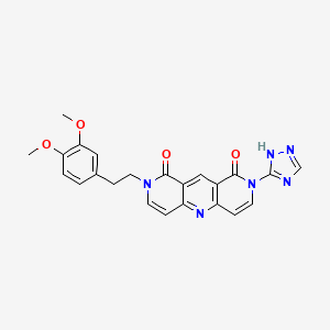 2-(3,4-dimethoxyphenethyl)-8-(1H-1,2,4-triazol-5-yl)pyrido[4,3-b][1,6]naphthyridine-1,9(2H,8H)-dione