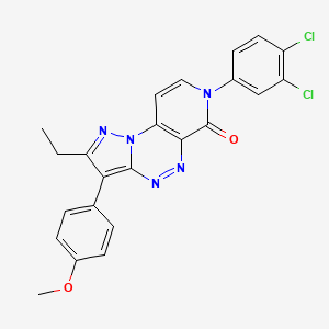 7-(3,4-dichlorophenyl)-2-ethyl-3-(4-methoxyphenyl)pyrazolo[5,1-c]pyrido[4,3-e][1,2,4]triazin-6(7H)-one