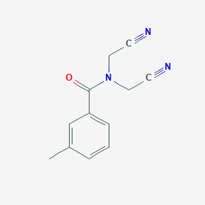 N,N-bis(cyanomethyl)-3-methylbenzamide