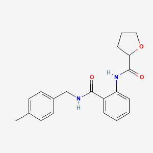 N-{2-[(4-methylbenzyl)carbamoyl]phenyl}tetrahydrofuran-2-carboxamide