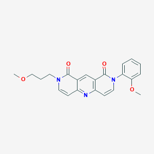 molecular formula C22H21N3O4 B11178841 2-(2-methoxyphenyl)-8-(3-methoxypropyl)pyrido[4,3-b][1,6]naphthyridine-1,9(2H,8H)-dione 