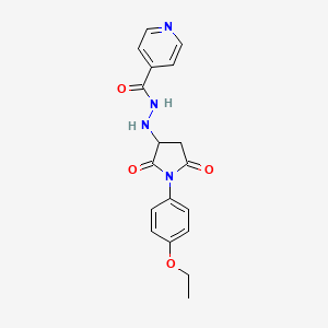 N'-[1-(4-ethoxyphenyl)-2,5-dioxopyrrolidin-3-yl]pyridine-4-carbohydrazide