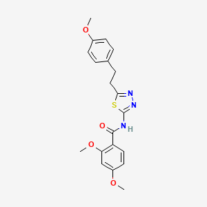 2,4-dimethoxy-N-{5-[2-(4-methoxyphenyl)ethyl]-1,3,4-thiadiazol-2-yl}benzamide