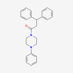 3,3-Diphenyl-1-(4-phenylpiperazin-1-yl)propan-1-one