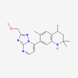 7-[2-(Methoxymethyl)[1,2,4]triazolo[1,5-a]pyrimidin-7-yl]-2,2,4,6-tetramethyl-1,2,3,4-tetrahydroquinoline