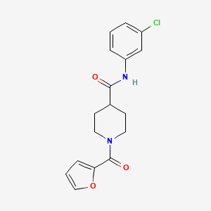 N-(3-chlorophenyl)-1-(furan-2-ylcarbonyl)piperidine-4-carboxamide