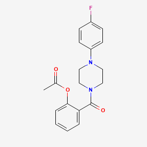 2-{[4-(4-Fluorophenyl)piperazin-1-yl]carbonyl}phenyl acetate