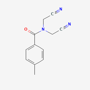 N,N-bis(cyanomethyl)-4-methylbenzamide