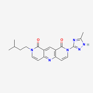 2-(3-methylbutyl)-8-(3-methyl-1H-1,2,4-triazol-5-yl)pyrido[4,3-b][1,6]naphthyridine-1,9(2H,8H)-dione