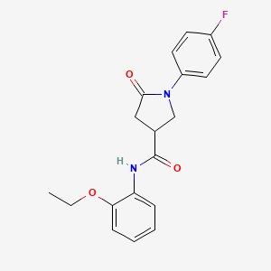 N-(2-ethoxyphenyl)-1-(4-fluorophenyl)-5-oxopyrrolidine-3-carboxamide