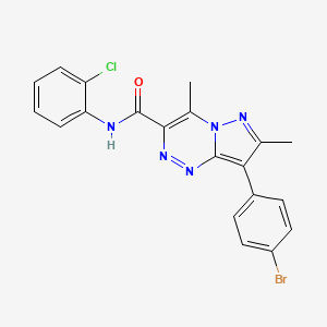 8-(4-bromophenyl)-N-(2-chlorophenyl)-4,7-dimethylpyrazolo[5,1-c][1,2,4]triazine-3-carboxamide