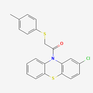 1-(2-chloro-10H-phenothiazin-10-yl)-2-[(4-methylphenyl)sulfanyl]ethanone