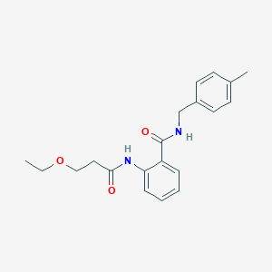 2-[(3-ethoxypropanoyl)amino]-N-(4-methylbenzyl)benzamide