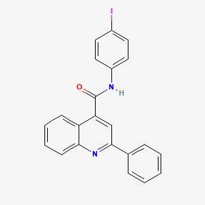 molecular formula C22H15IN2O B11179238 N-(4-iodophenyl)-2-phenylquinoline-4-carboxamide 