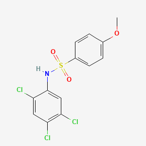 4-Methoxy-N-(2,4,5-trichlorophenyl)benzenesulfonamide