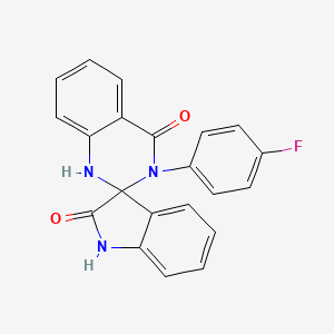 3'-(4-fluorophenyl)-1'H-spiro[indole-3,2'-quinazoline]-2,4'(1H,3'H)-dione