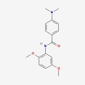 molecular formula C17H20N2O3 B11179323 N-(2,5-dimethoxyphenyl)-4-(dimethylamino)benzamide 